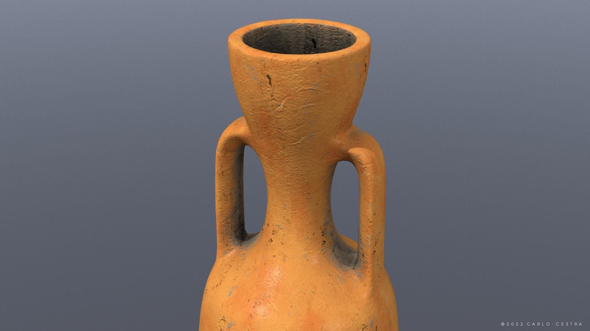 Pascual-1 type Amphora Low-poly 3D model_3