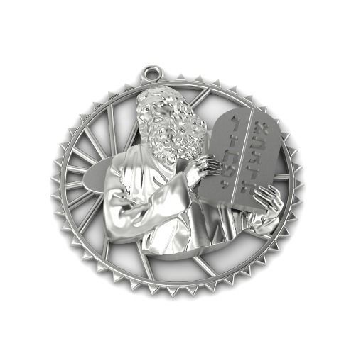 Pendant Hebrew alphabet Model 1897 3D print model_1