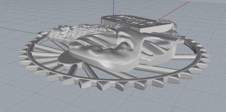 Pendant Hebrew alphabet Model 1897 3D print model_3