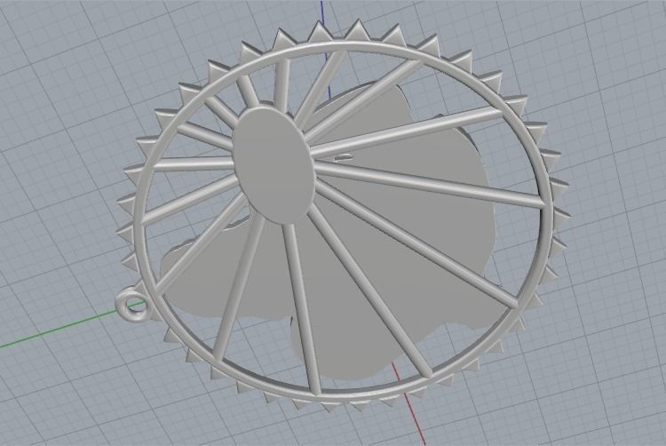 Pendant Hebrew alphabet Model 1897 3D print model_4