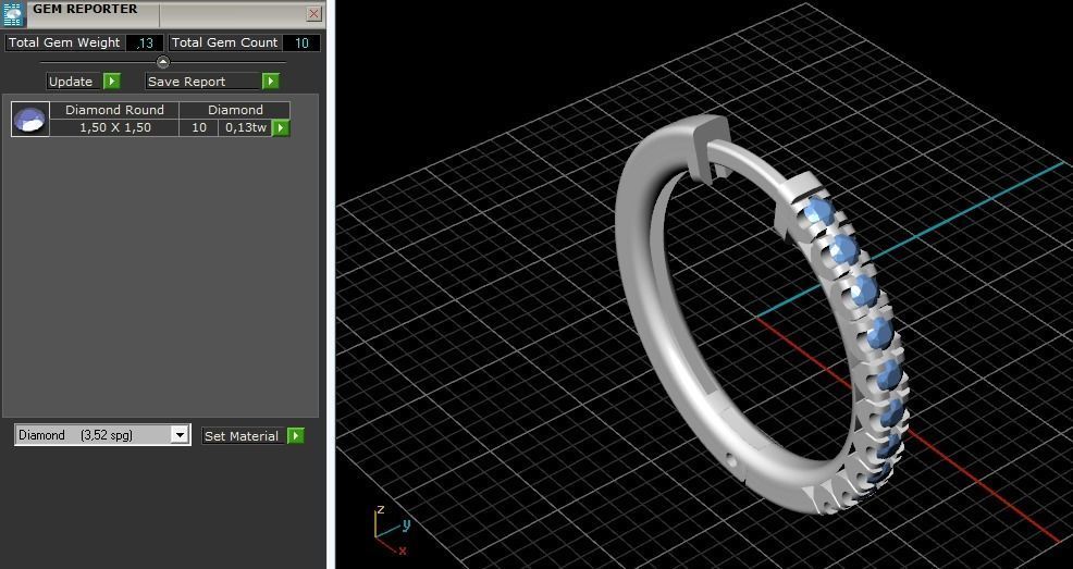 1893 Earrings round 3D print model_9