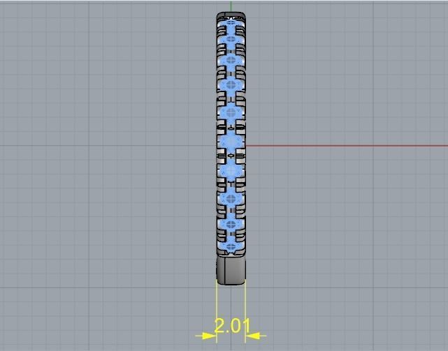 1893 Earrings round 3D print model_3