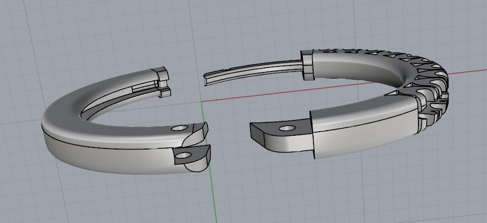 1893 Earrings round 3D print model_5