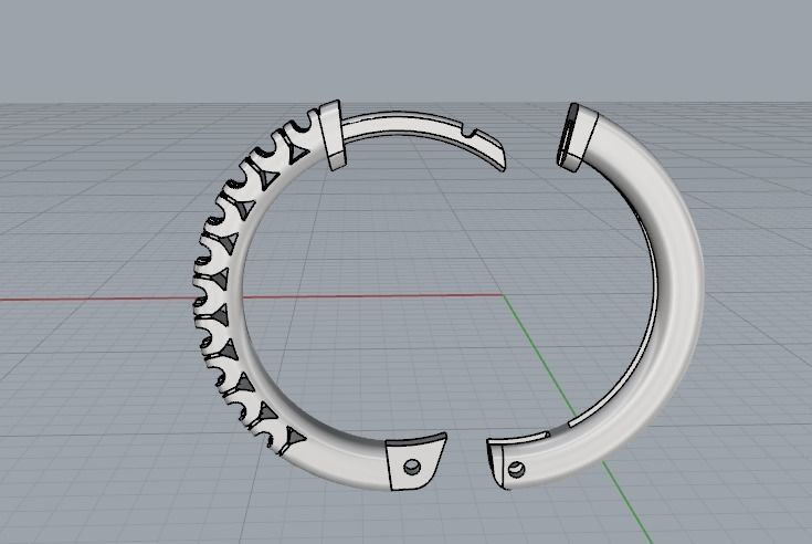 1893 Earrings round 3D print model_7