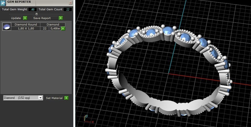 Ring 19mm Model 1905 3D print model_9
