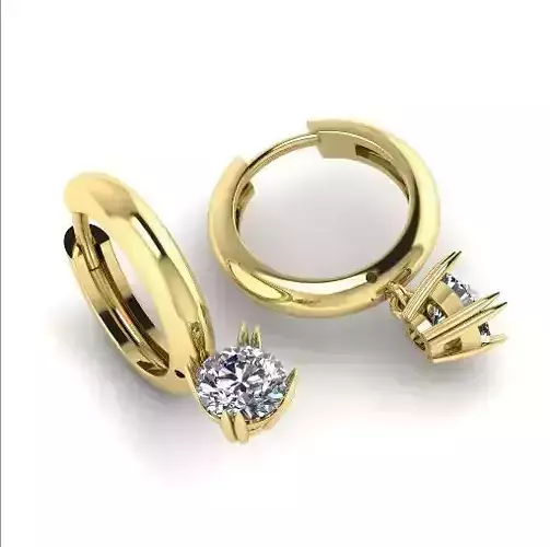 Round Earrings Model 1916