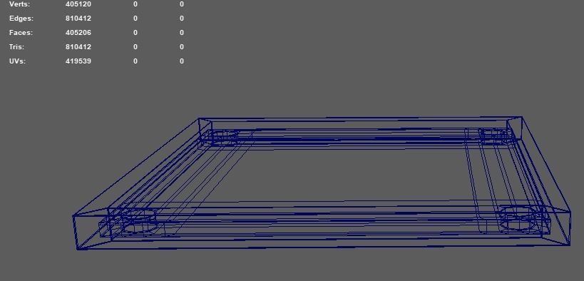 Carroms Full Set 3D model_7