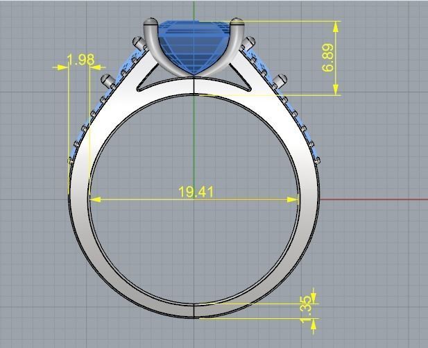 Ring 3dm stl obj render Model 1912 3D print model_5