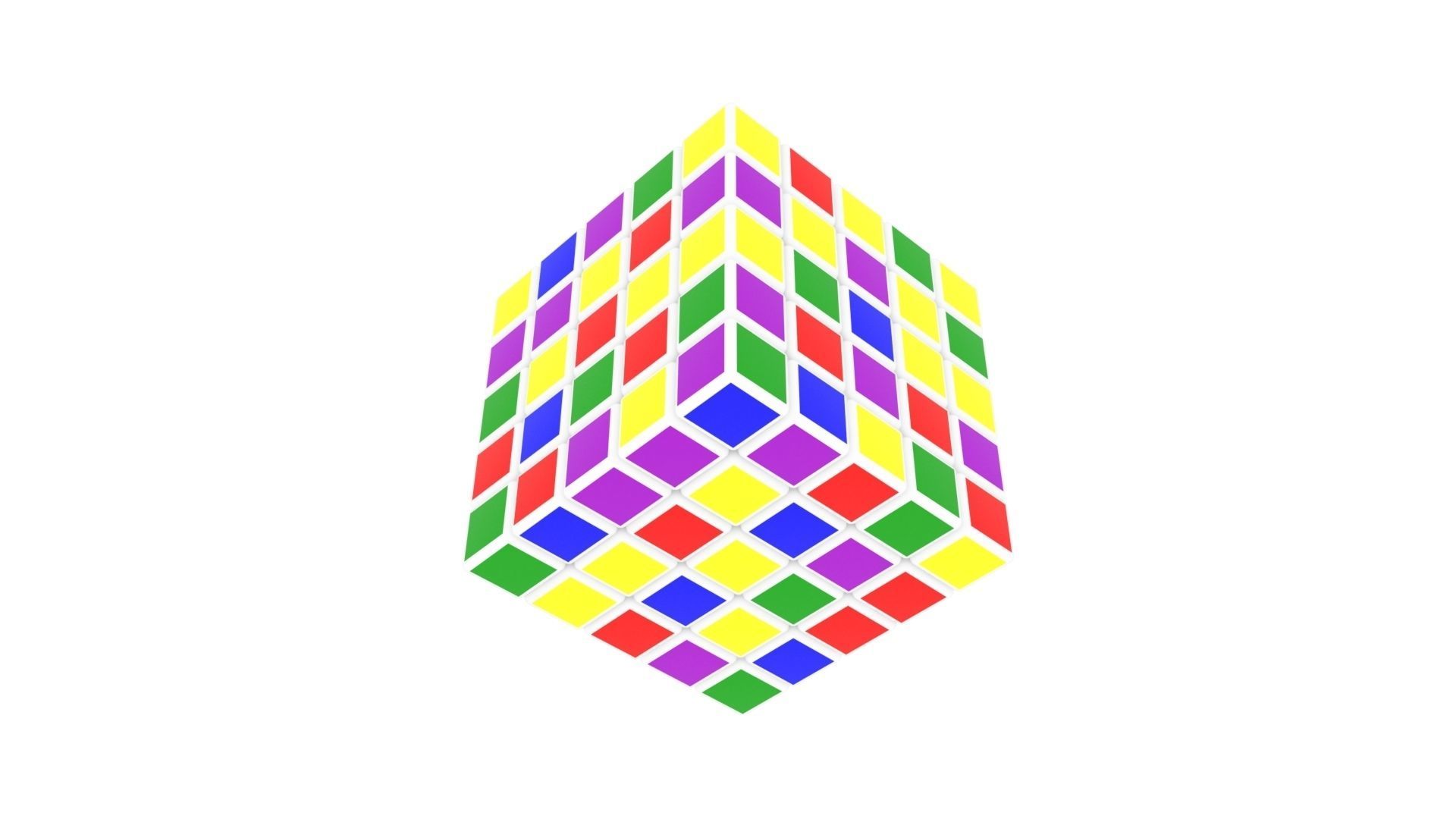 Rubiks Cube 5x5x5 3D model_4