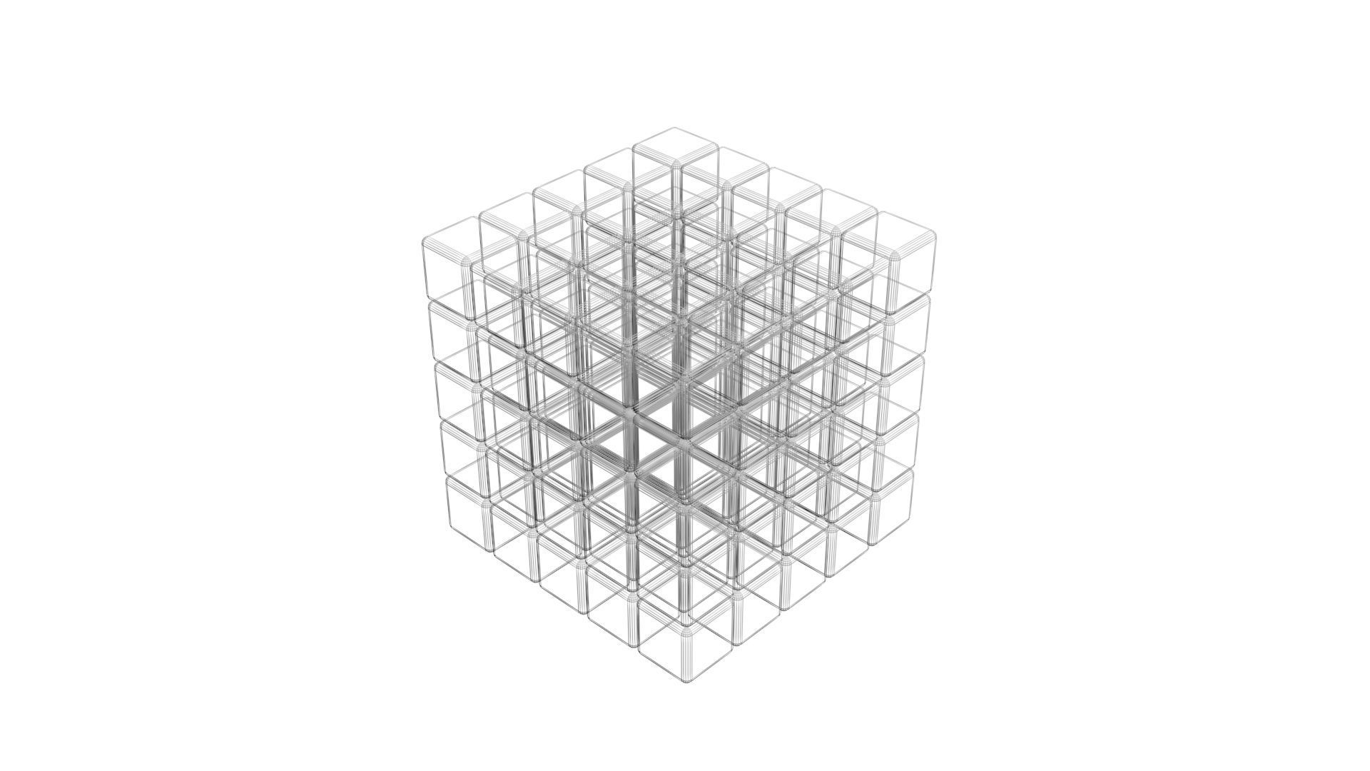 Rubiks Cube 5x5x5 3D model_13