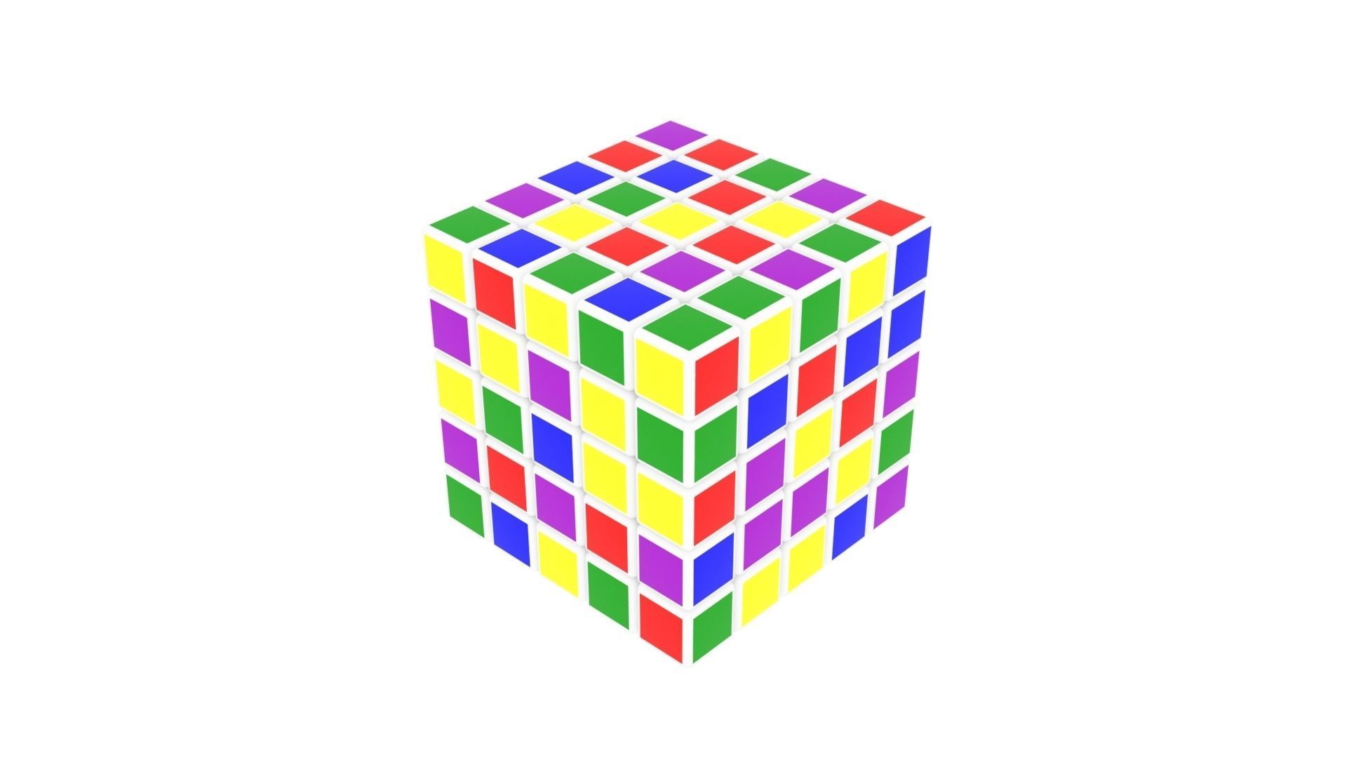 Rubiks Cube 5x5x5 3D model_1