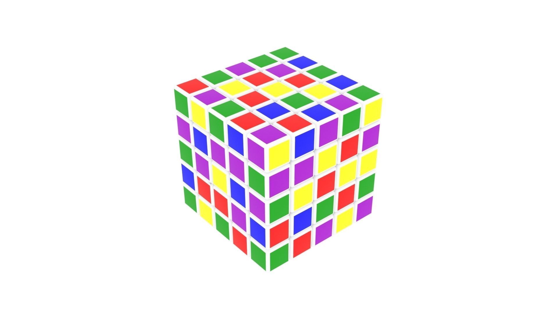 Rubiks Cube 5x5x5 3D model_3