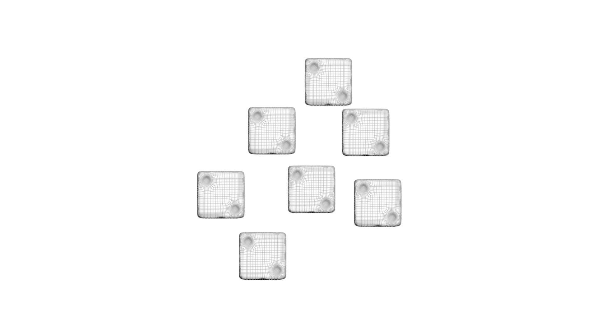 6 Edged Dices 3D print model_38