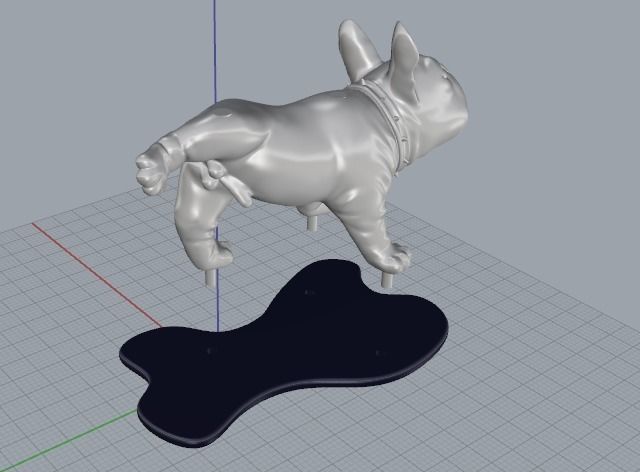 Bulldog dog Model 1925 3D print model_4