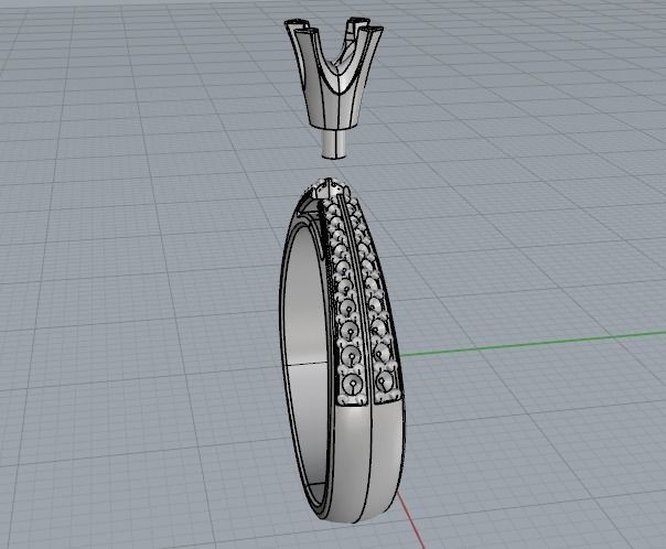 Soliter Ring Model 1920 3D print model_3