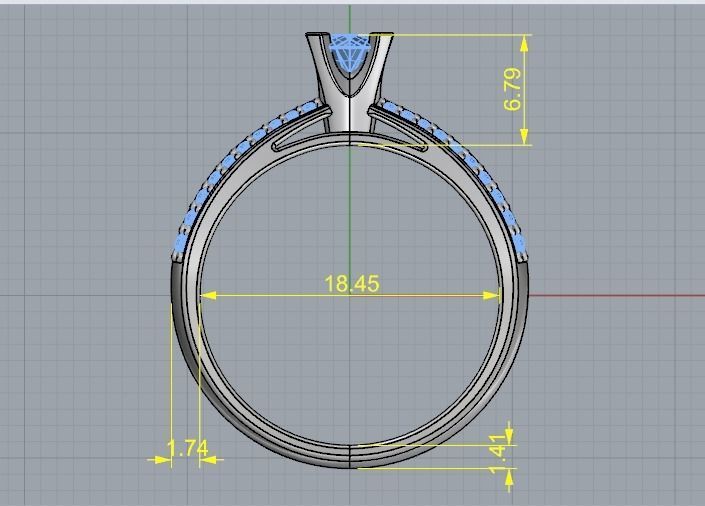 Soliter Ring Model 1920 3D print model_5