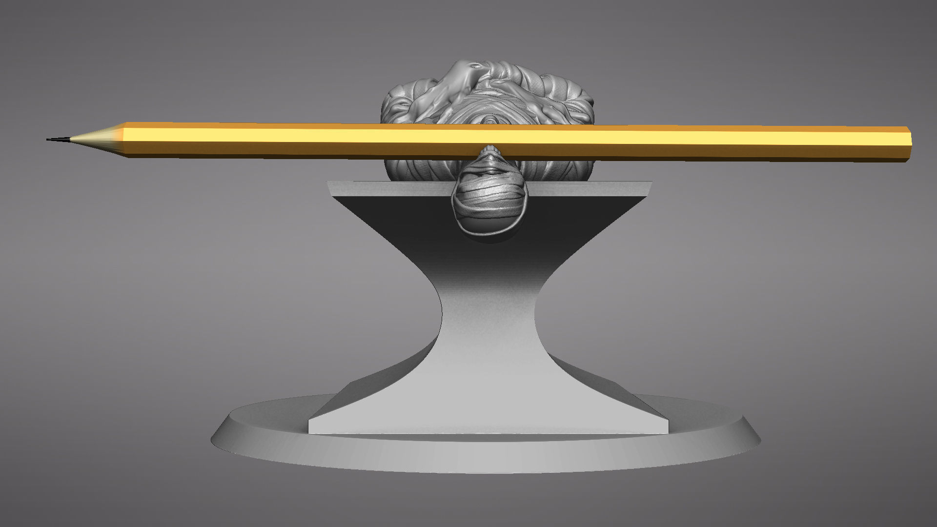 Mummy Tomb - Pen Holder Apple - Wacom - Default Pen 3D print model_29