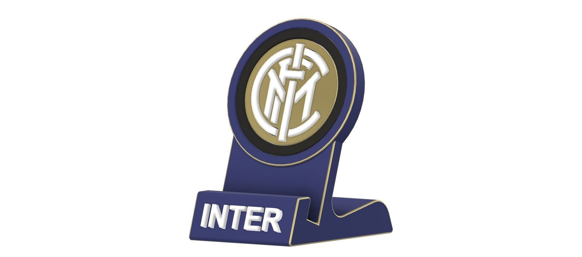Inter Standphone or Tablet Holder 3D print model_4