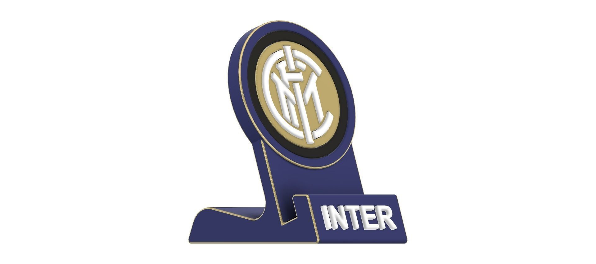 Inter Standphone or Tablet Holder 3D print model_2