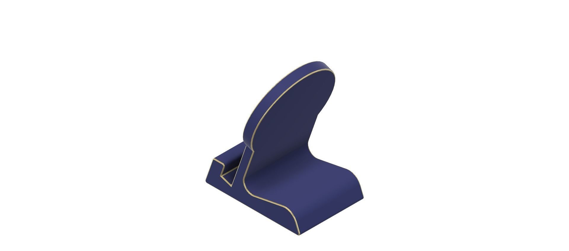 Inter Standphone or Tablet Holder 3D print model_10