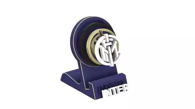 Inter Standphone or Tablet Holder 3D print model Inter Standphone or Tablet Holder 3D print model