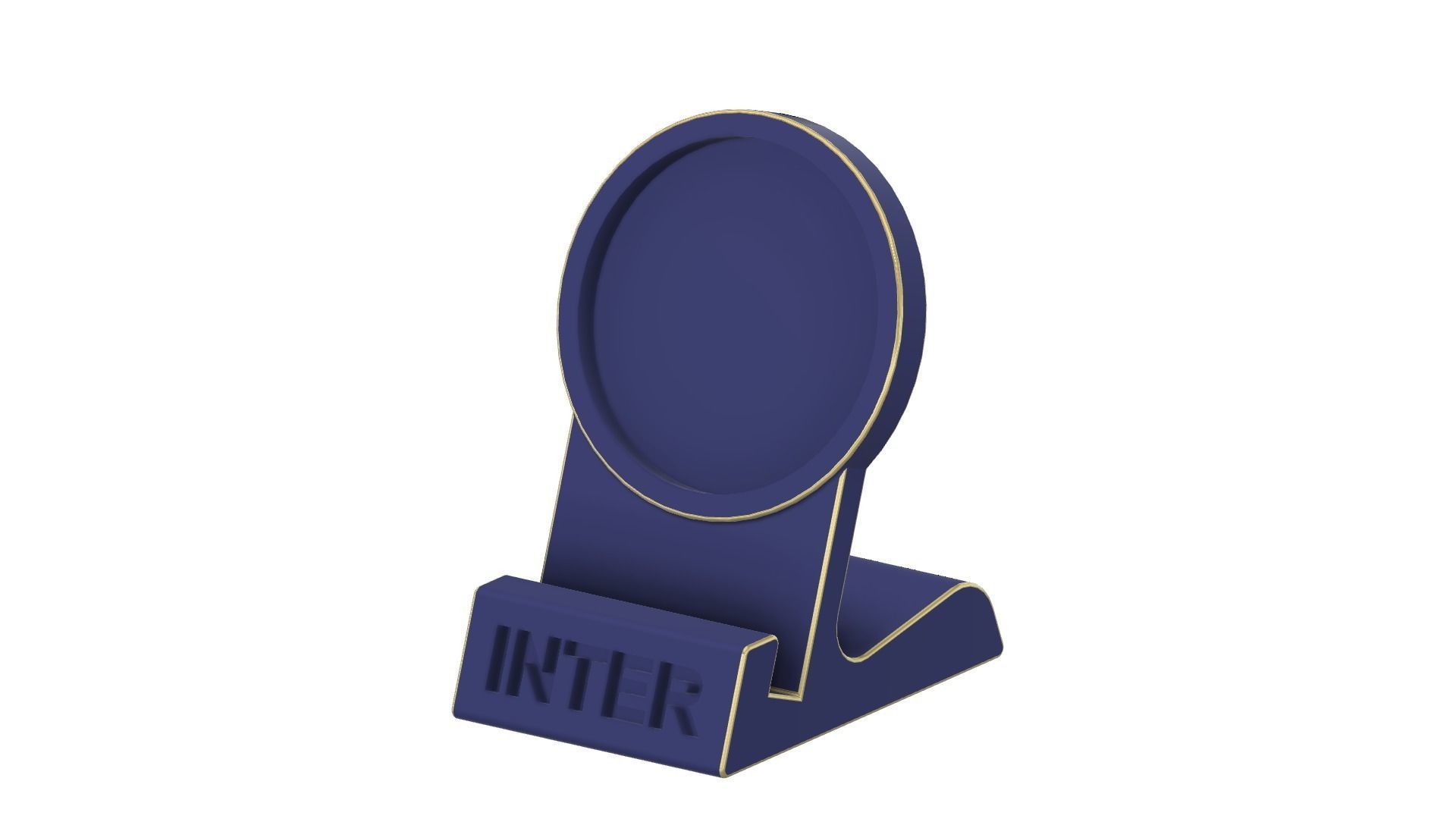 Inter Standphone or Tablet Holder 3D print model_6