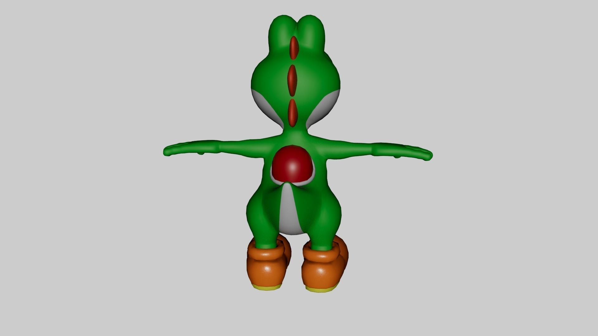 Yoshi From Super Mario Low-poly 3D model_72