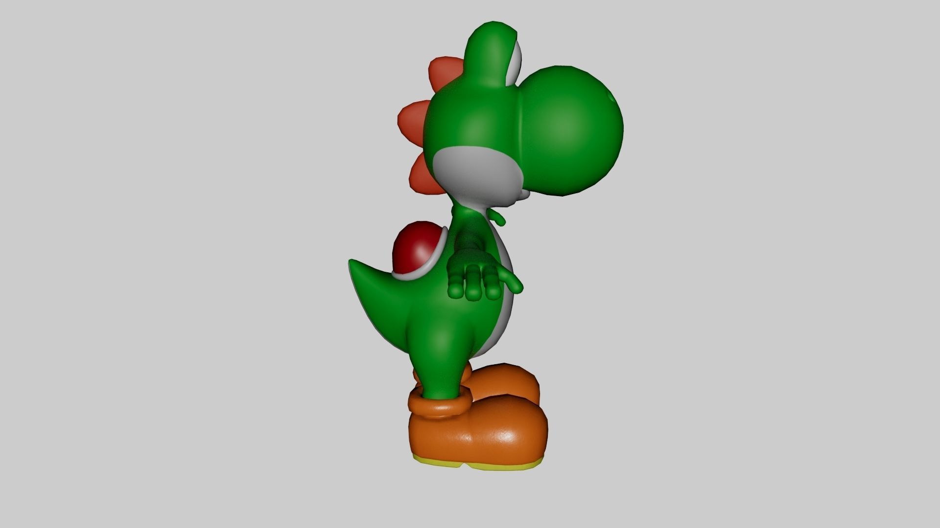 Yoshi From Super Mario Low-poly 3D model_58
