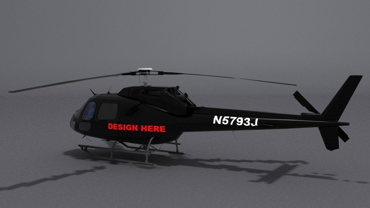 3D model Aerospatiale AS355 Ecureuil Wip VR / AR / low-poly | CGTrader