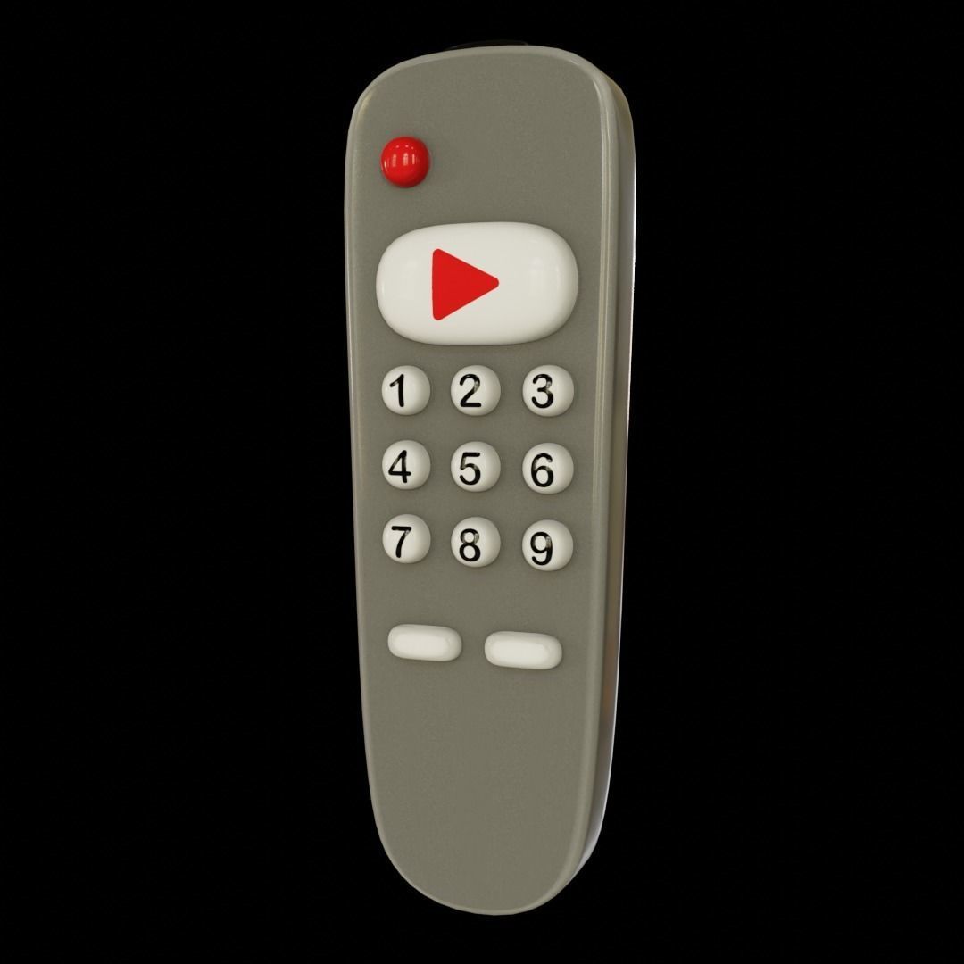 Remote controller Low-poly 3D model_5
