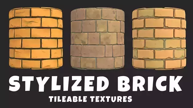 Stylized Brick Tileable Textures Texture