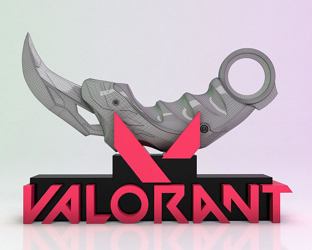valorant champion karambit stand 3D print model