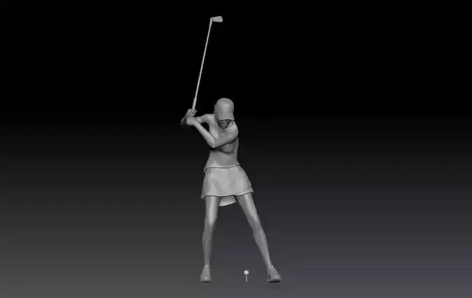 GOLF GIRL WOMAN 1