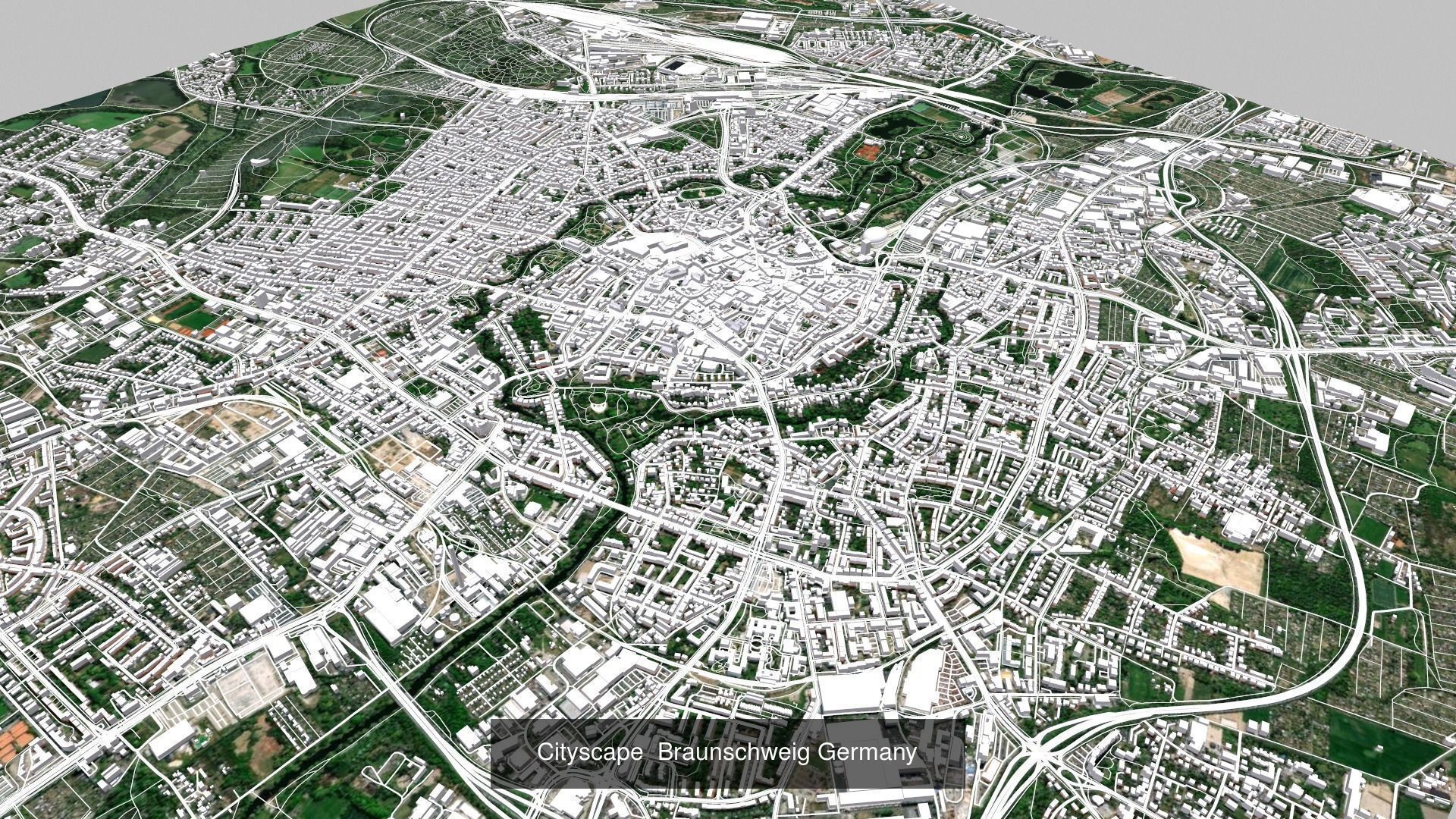 5 Cityscapes in Germany 3D Model Collection_9