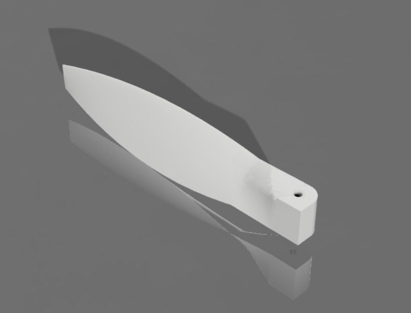 Foldable 3-Blade Propeller 8x4 Clark Y 3D print model_7