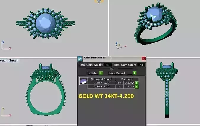 halo engagement ring European shank 