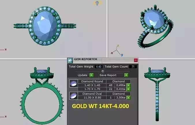 oval halo engagement ring