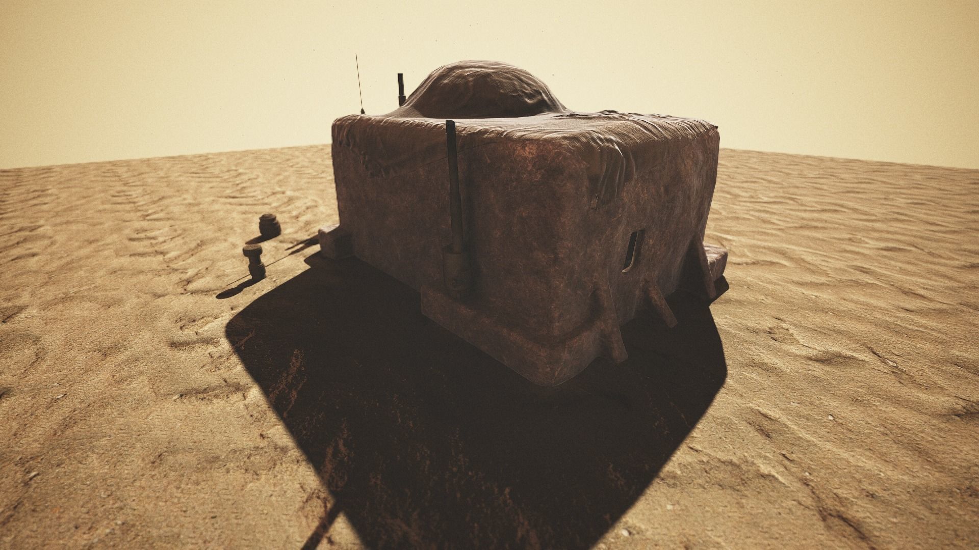 Abandoned house of Ben Kenobi PBR low-poly game ready Low-poly 3D model_15