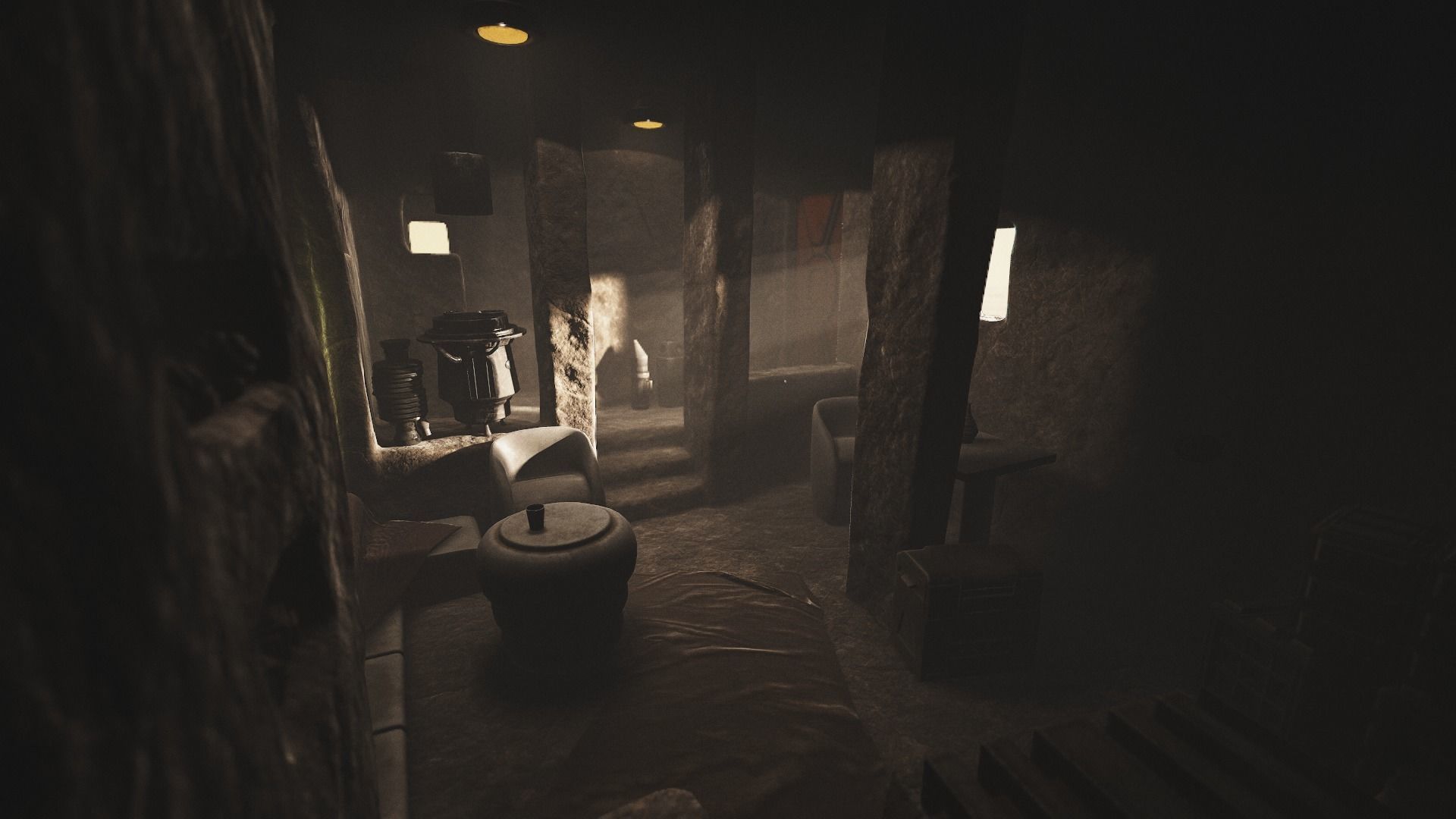 Abandoned house of Ben Kenobi PBR low-poly game ready Low-poly 3D model_7