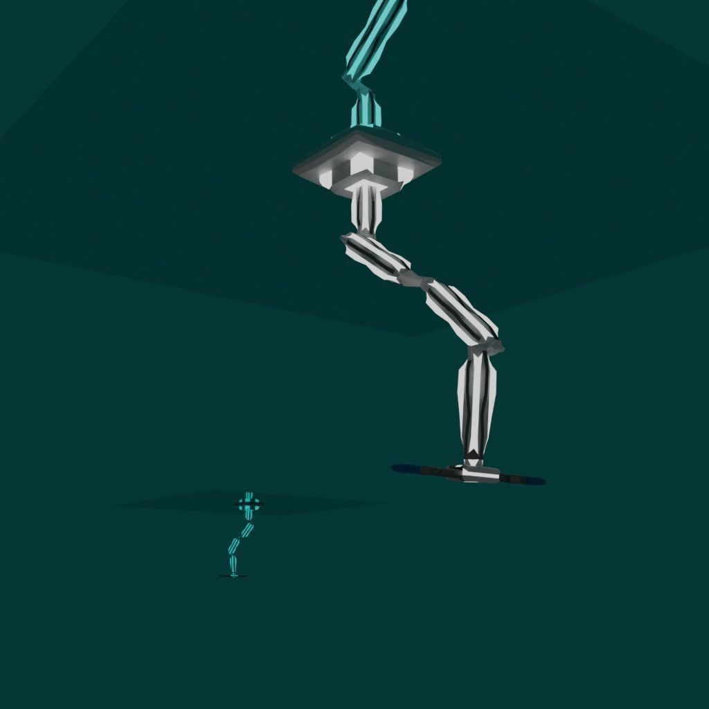 Robot arm grabber Free low-poly 3D model_1