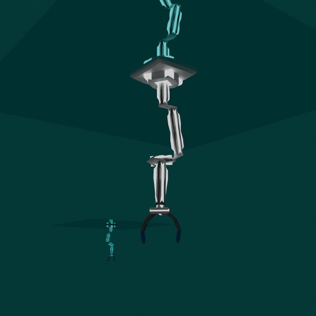 Robot arm grabber Free low-poly 3D model_3