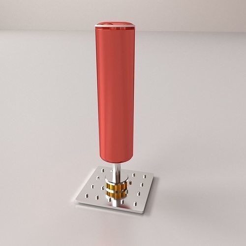 Suction Stand Punching Bag 3D model