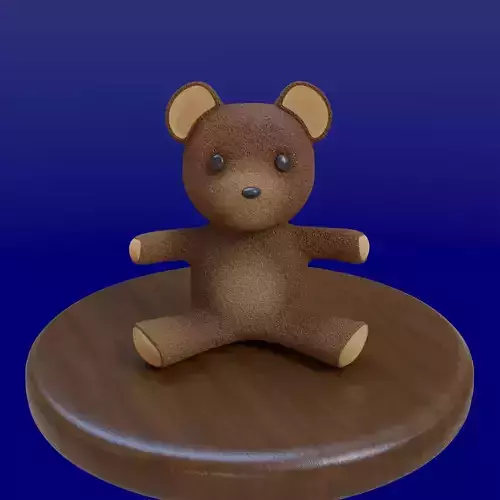Bear Toy Low-poly 3D model