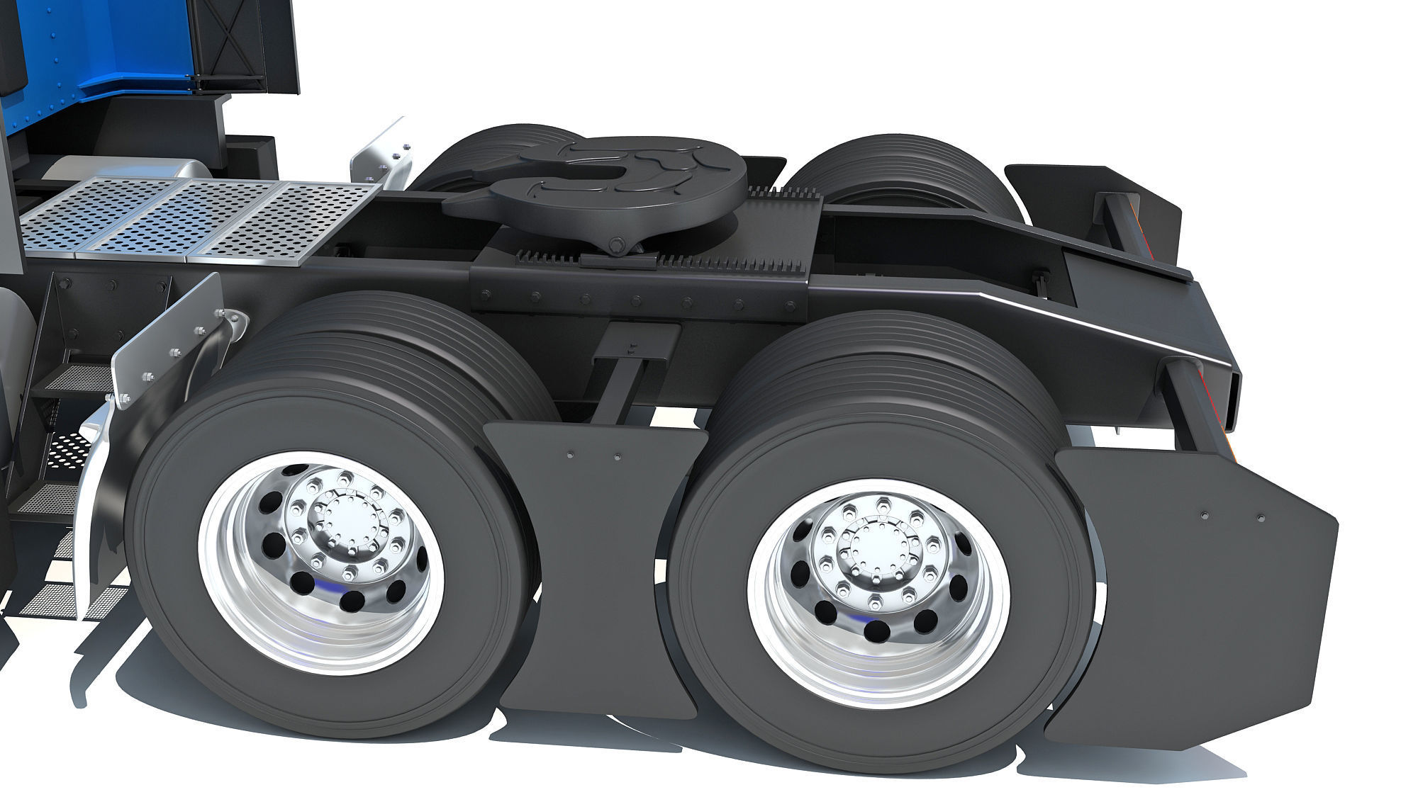 Sleeper Cab Tractor Truck 3D model_15