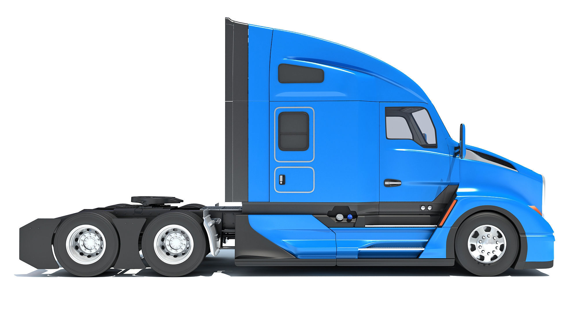 Sleeper Cab Tractor Truck 3D model_6