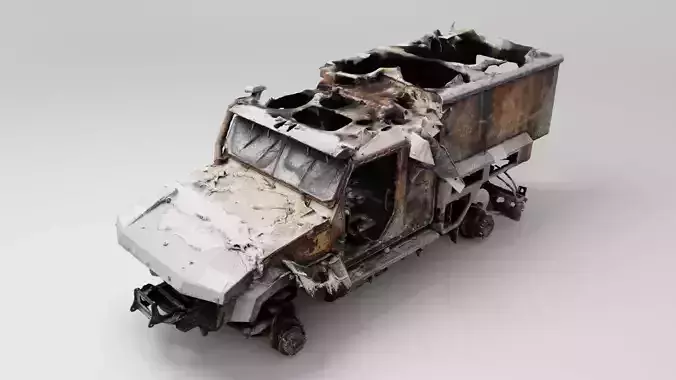russian K-4386 Typhoon-VDV destroyed by Ukrainian army 3D model