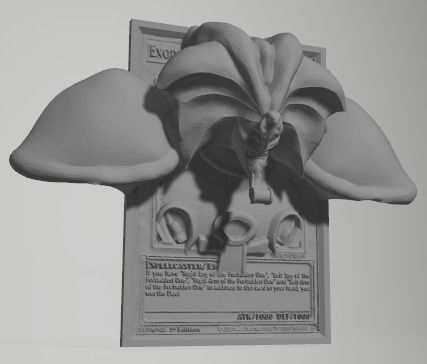 Exodia The Forbidden One 5 pieces custom cards ResinFDM printing 3D print model_6