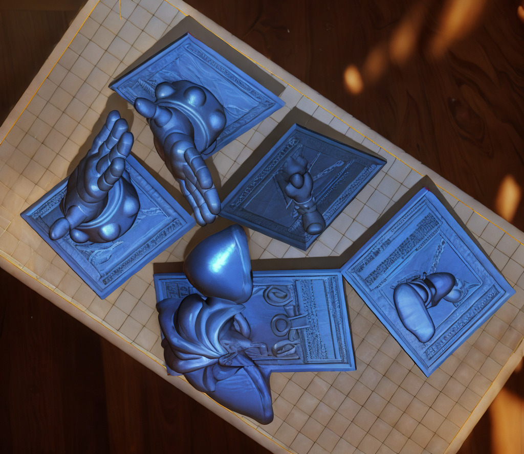 Exodia The Forbidden One 5 pieces custom cards ResinFDM printing 3D print model_5