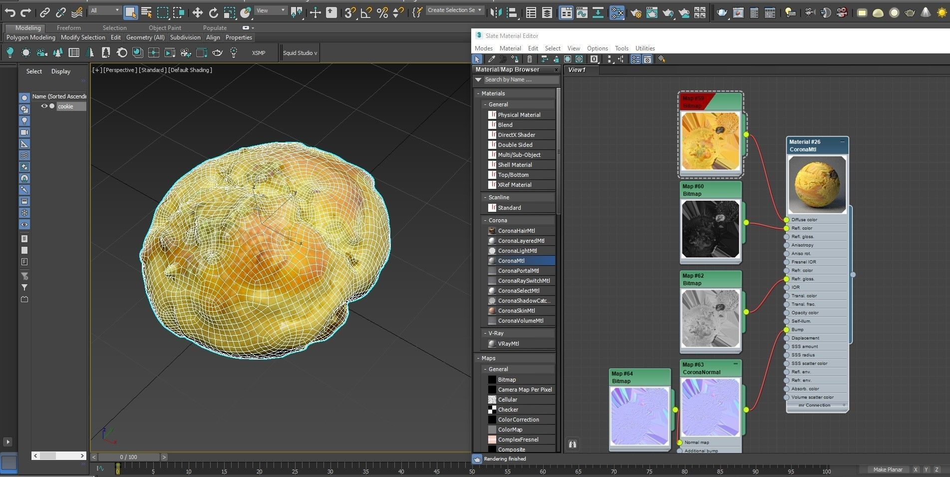 Cookie 09 Low-poly 3D model_22