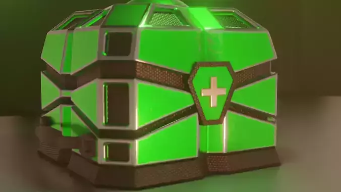 Sci-Fi Game asset Kit Low-poly 3D model
